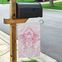 Aotearoa Kowhaiwhai Poutama Pink Motif Garden Flag