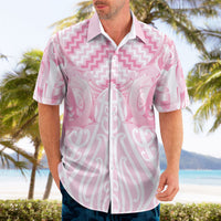 Aotearoa Kowhaiwhai Poutama Pink Motif Hawaiian Shirt LT9 - Polynesian Pride