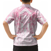Aotearoa Kowhaiwhai Poutama Pink Motif Hawaiian Shirt LT9 - Polynesian Pride