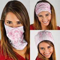 Aotearoa Kowhaiwhai Poutama Pink Motif Neck Gaiter