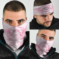 Aotearoa Kowhaiwhai Poutama Pink Motif Neck Gaiter