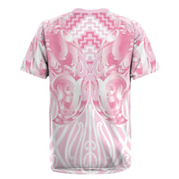 Aotearoa Kowhaiwhai Poutama Pink Motif Rugby Jersey
