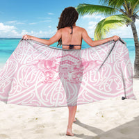 Aotearoa Kowhaiwhai Poutama Pink Motif Sarong