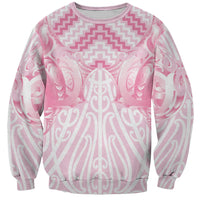 Aotearoa Kowhaiwhai Poutama Pink Motif Sweatshirt