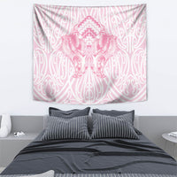 Aotearoa Kowhaiwhai Poutama Pink Motif Tapestry