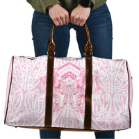 Aotearoa Kowhaiwhai Poutama Pink Motif Travel Bag