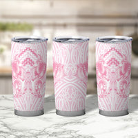 Aotearoa Kowhaiwhai Poutama Pink Motif Tumbler Cup