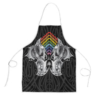 Aotearoa Kowhaiwhai Poutama Rainbow Motif Apron
