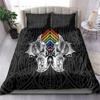 Aotearoa Kowhaiwhai Poutama Rainbow Motif Bedding Set