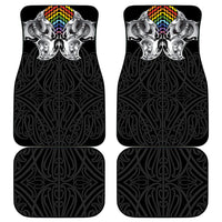 Aotearoa Kowhaiwhai Poutama Rainbow Motif Car Mats