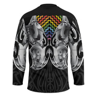 Aotearoa Kowhaiwhai Poutama Rainbow Motif Hockey Jersey