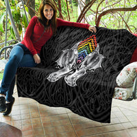 Aotearoa Kowhaiwhai Poutama Rainbow Motif Quilt
