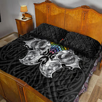 Aotearoa Kowhaiwhai Poutama Rainbow Motif Quilt Bed Set
