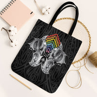 Aotearoa Kowhaiwhai Poutama Rainbow Motif Tote Bag