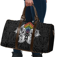 Aotearoa Kowhaiwhai Poutama Rainbow Motif Travel Bag