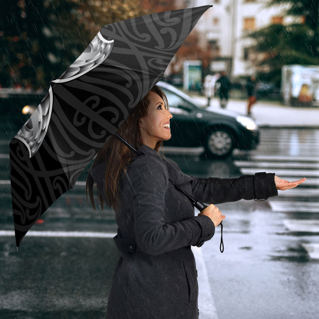 Aotearoa Kowhaiwhai Poutama Rainbow Motif Umbrella