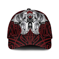 Aotearoa Kowhaiwhai Poutama Red Motif Classic Cap