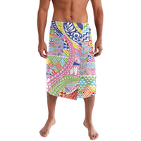 Maori Kowhaiwhai Taniko Patchwork Rainbow Motifs Lavalava