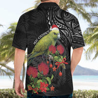 Meri Kirihimete Kakapo Hawaiian Shirt Black Silver Fern Christmas Vibe LT9 - Polynesian Pride