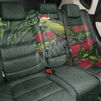 Meri Kirihimete Kakapo Back Car Seat Cover Green Silver Fern Christmas Vibe LT9 - Polynesian Pride