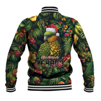 Meri Kirihimete Kakapo Baseball Jacket New Zealand Christmas with Tropical Vibe LT9 - Polynesian Pride