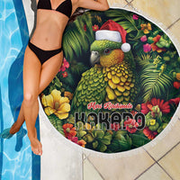 Meri Kirihimete Kakapo Beach Blanket New Zealand Christmas with Tropical Vibe LT9 - Polynesian Pride