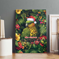Meri Kirihimete Kakapo Canvas Wall Art New Zealand Christmas with Tropical Vibe LT9 - Polynesian Pride