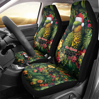 Meri Kirihimete Kakapo Car Seat Cover New Zealand Christmas with Tropical Vibe LT9 - Polynesian Pride