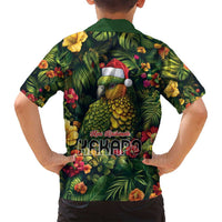 Meri Kirihimete Kakapo Family Matching Summer Maxi Dress and Hawaiian Shirt New Zealand Christmas with Tropical Vibe LT9 - Polynesian Pride