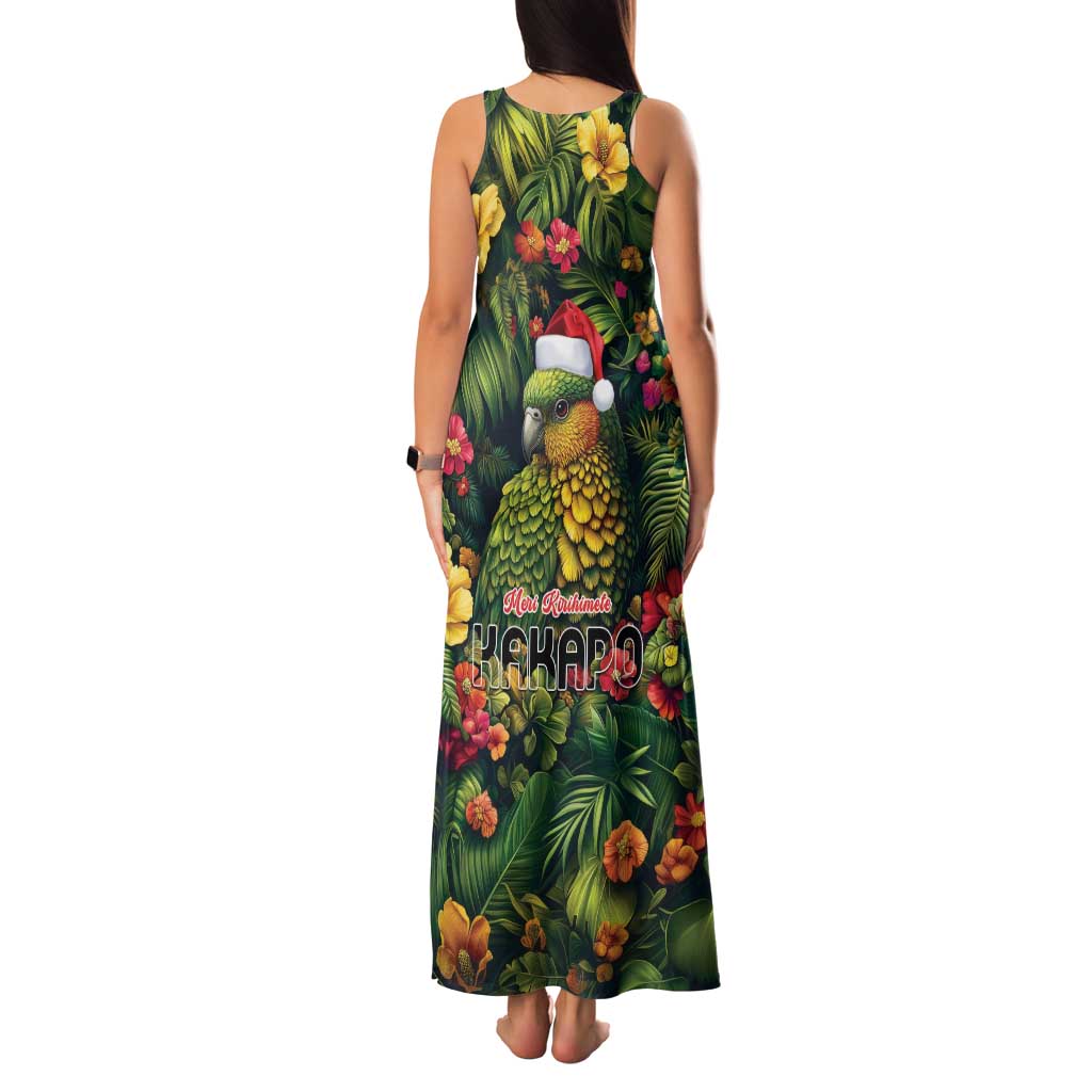 Meri Kirihimete Kakapo Family Matching Tank Maxi Dress and Hawaiian Shirt New Zealand Christmas with Tropical Vibe LT9 - Polynesian Pride