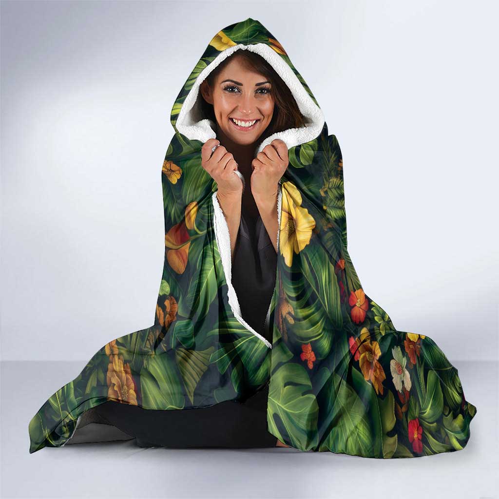 Meri Kirihimete Kakapo Hooded Blanket New Zealand Christmas with Tropical Vibe LT9 - Polynesian Pride