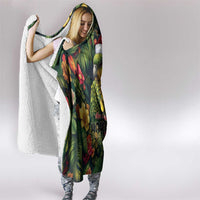 Meri Kirihimete Kakapo Hooded Blanket New Zealand Christmas with Tropical Vibe LT9 - Polynesian Pride