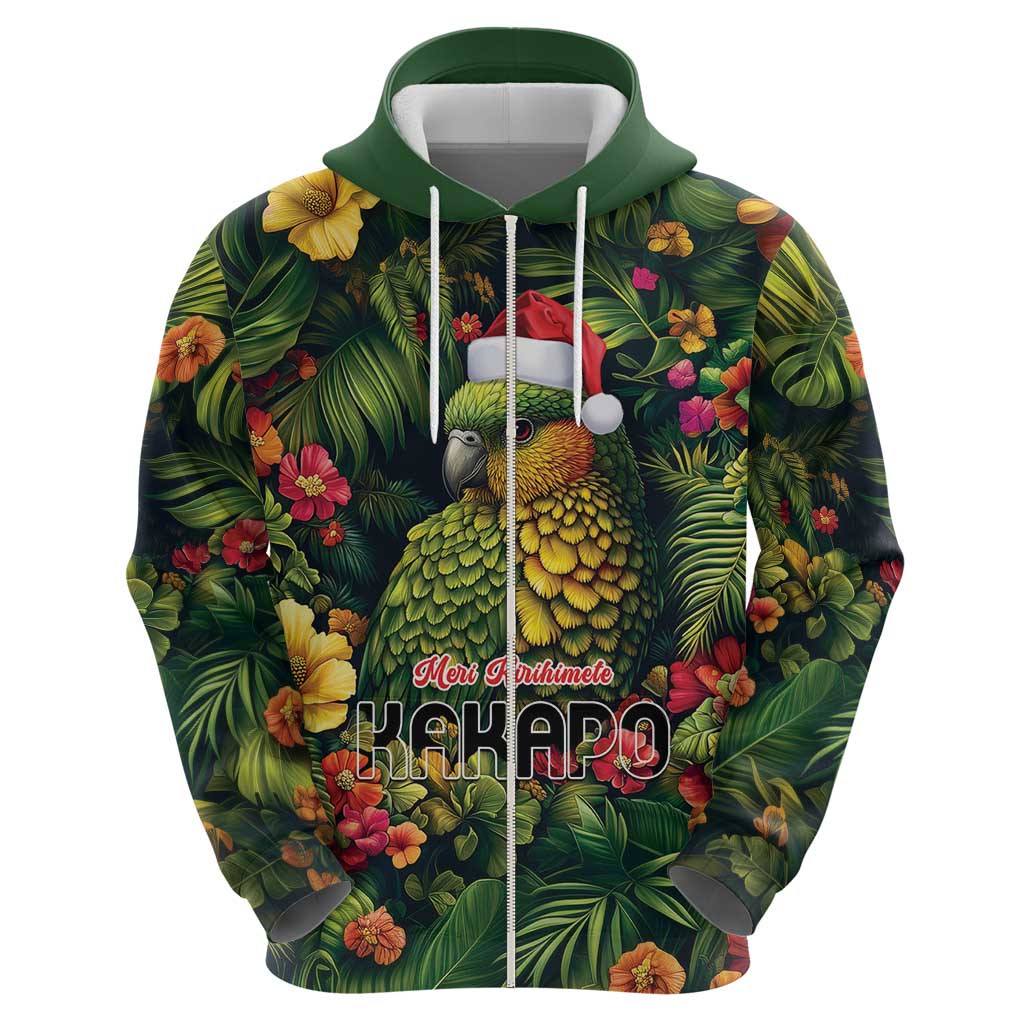 Meri Kirihimete Kakapo Hoodie New Zealand Christmas with Tropical Vibe LT9 - Polynesian Pride