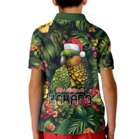 Meri Kirihimete Kakapo Kid Polo Shirt New Zealand Christmas with Tropical Vibe LT9 - Polynesian Pride