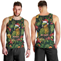 Meri Kirihimete Kakapo Men Tank Top New Zealand Christmas with Tropical Vibe LT9 - Polynesian Pride