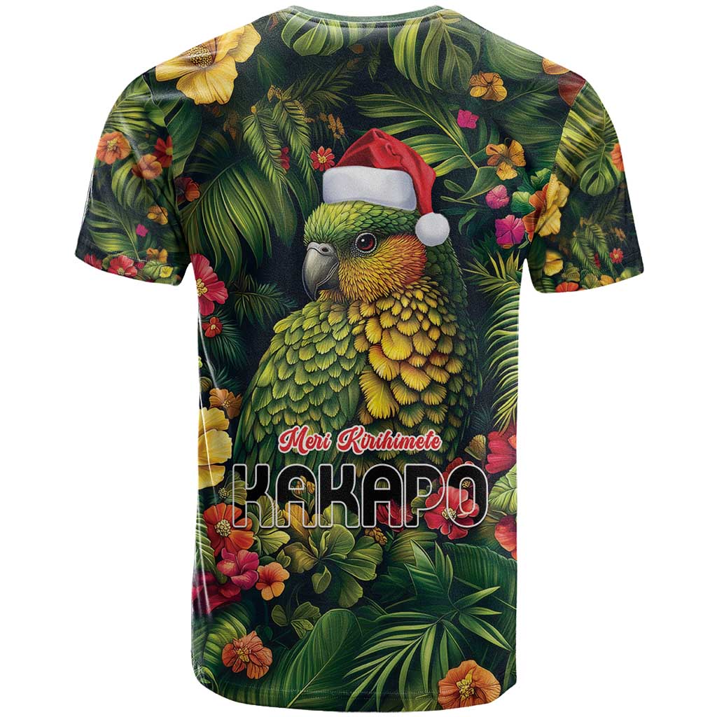 Meri Kirihimete Kakapo T Shirt New Zealand Christmas with Tropical Vibe LT9 - Polynesian Pride