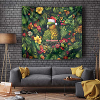 Meri Kirihimete Kakapo Tapestry New Zealand Christmas with Tropical Vibe LT9 - Polynesian Pride