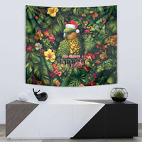 Meri Kirihimete Kakapo Tapestry New Zealand Christmas with Tropical Vibe LT9 - Polynesian Pride