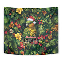 Meri Kirihimete Kakapo Tapestry New Zealand Christmas with Tropical Vibe LT9 - Polynesian Pride