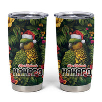 Meri Kirihimete Kakapo Tumbler Cup New Zealand Christmas with Tropical Vibe LT9 Green - Polynesian Pride