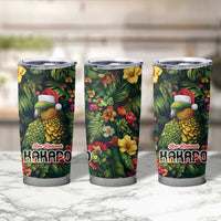 Meri Kirihimete Kakapo Tumbler Cup New Zealand Christmas with Tropical Vibe LT9 - Polynesian Pride