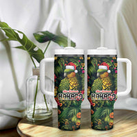 Meri Kirihimete Kakapo Tumbler With Handle New Zealand Christmas with Tropical Vibe LT9 - Polynesian Pride