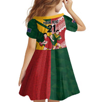 Australia-Tonga Rugby Pacific Custom Family Matching Off Shoulder Maxi Dress and Hawaiian Shirt The Kangaroos and Mate Ma'a Tonga LT9 - Polynesian Pride