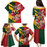 Australia-Tonga Rugby Pacific Custom Family Matching Puletasi and Hawaiian Shirt The Kangaroos and Mate Ma'a Tonga LT9 - Polynesian Pride