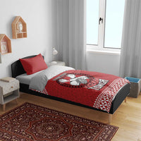 Tonga Rugby XIII Custom Bedding Set Mate Ma'a Tonga with Ngatu Pattern