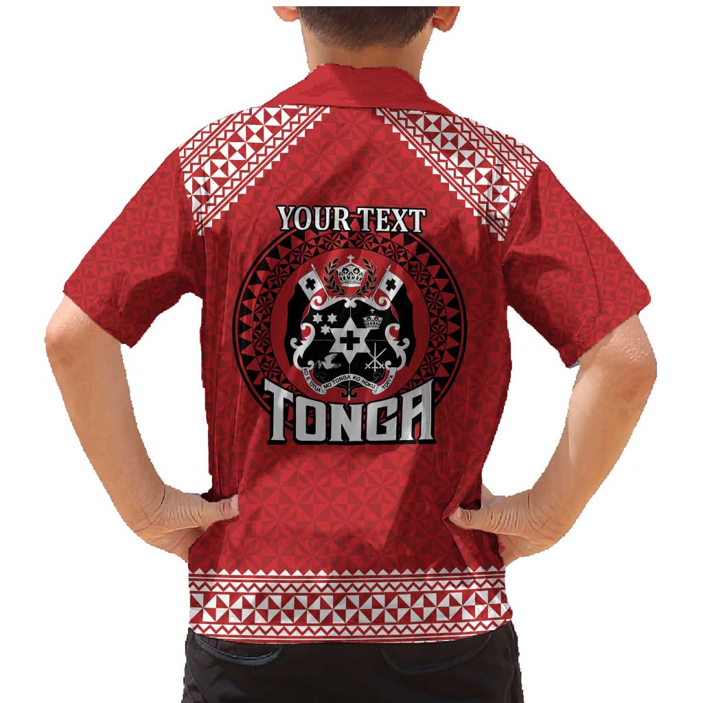 Tonga Rugby XIII Custom Family Matching Mermaid Dress and Hawaiian Shirt Mate Ma'a Tonga with Ngatu Pattern LT9 - Polynesian Pride