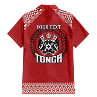 Tonga Rugby XIII Custom Family Matching Mermaid Dress and Hawaiian Shirt Mate Ma'a Tonga with Ngatu Pattern LT9 - Polynesian Pride