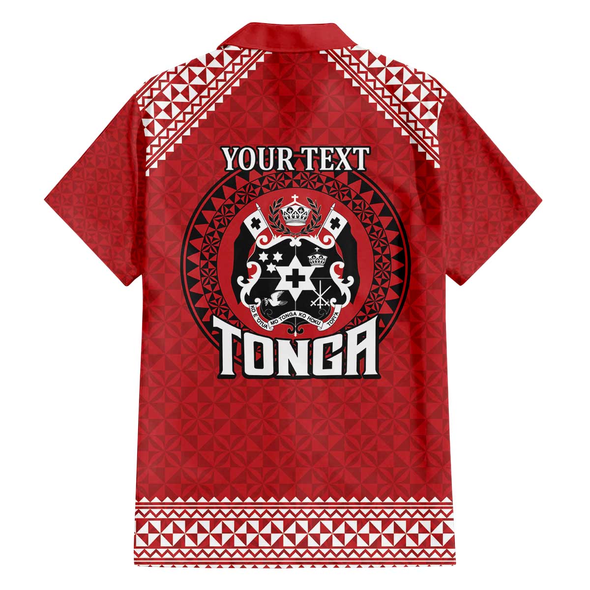 Tonga Rugby XIII Custom Family Matching Off The Shoulder Long Sleeve Dress and Hawaiian Shirt Mate Ma'a Tonga with Ngatu Pattern LT9 - Polynesian Pride