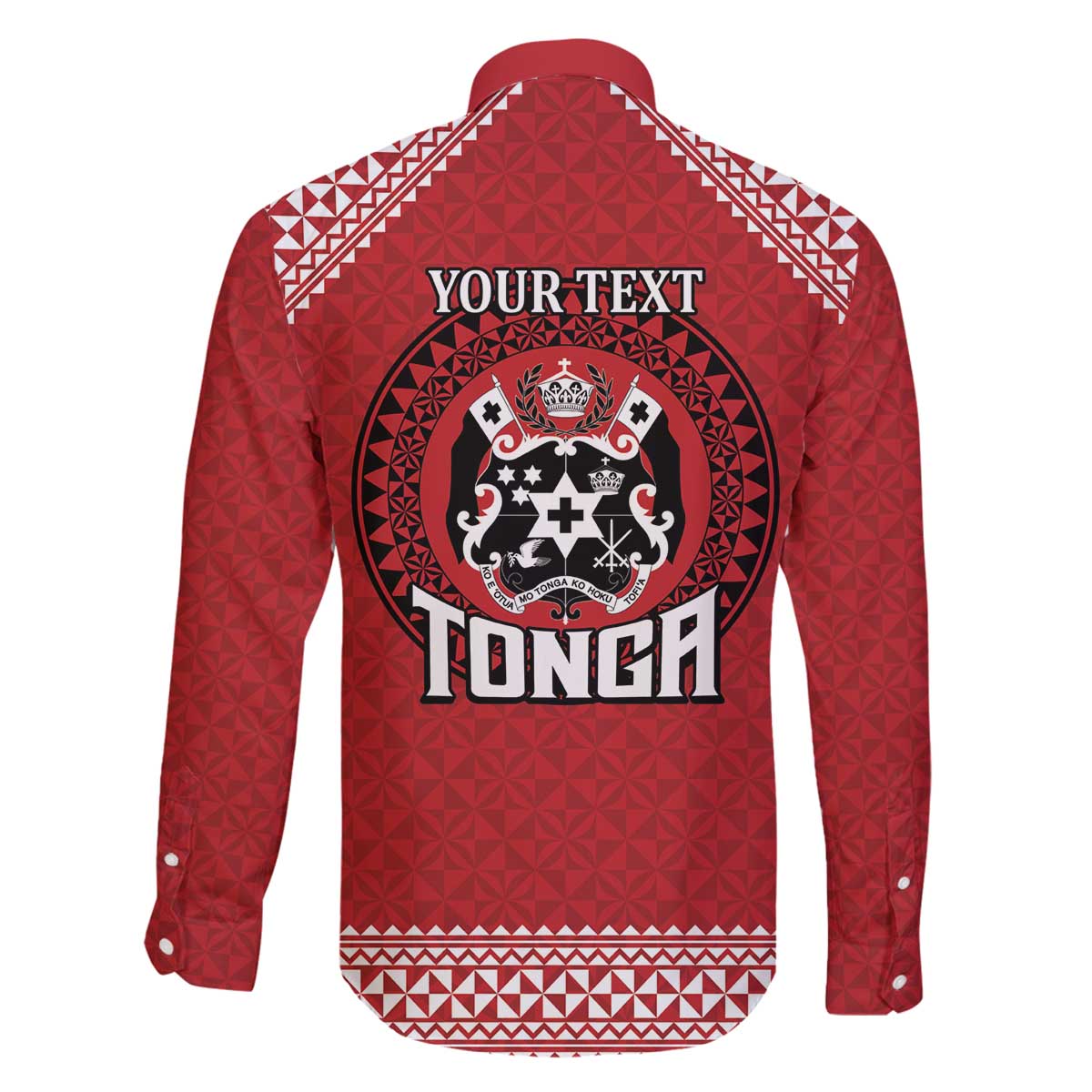 Tonga Rugby XIII Custom Family Matching Off The Shoulder Long Sleeve Dress and Hawaiian Shirt Mate Ma'a Tonga with Ngatu Pattern LT9 - Polynesian Pride