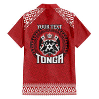 Tonga Rugby XIII Custom Family Matching Summer Maxi Dress and Hawaiian Shirt Mate Ma'a Tonga with Ngatu Pattern LT9 - Polynesian Pride
